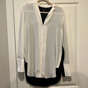 Rag & bone black and white blouse